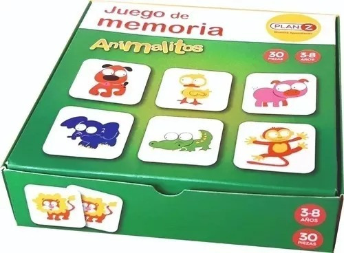 Juego Mesa Memoria Animalitos Didactico Infantil Niño Plan Z