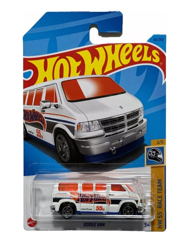 Hot Wheels Dodge Van Camioneta Blanca 2023 Race Team