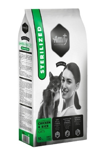 Amity Chicken & Rice Sterilized Cats  Alimento Premium