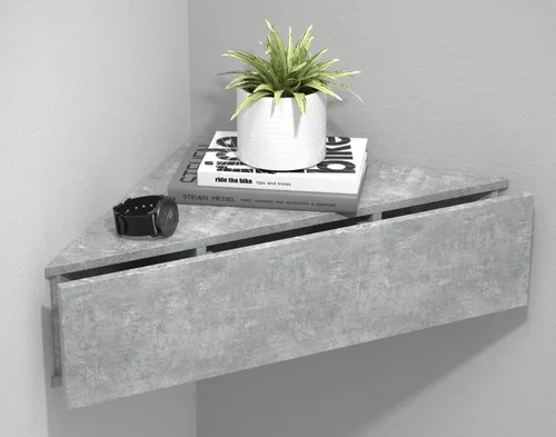 comprar Velador Esquinero Flotante Sandy Color Gris 1 Caj Tu Mesita