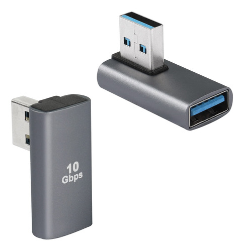 Qianrenon Adaptador Usb 3.1 De 90 Grados, Curva Izquierda, U