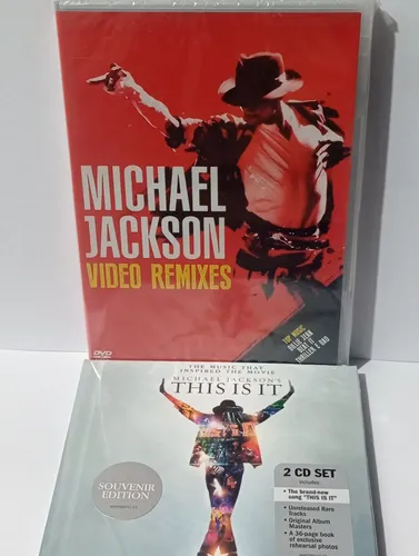 Kit Michael Jackson Dvd Video Remixes + Cd Duplo This Is It
