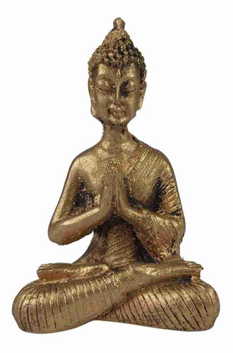 Imagem 1 de 4 de Buda Hindu Orando Em Resina 9 Cm