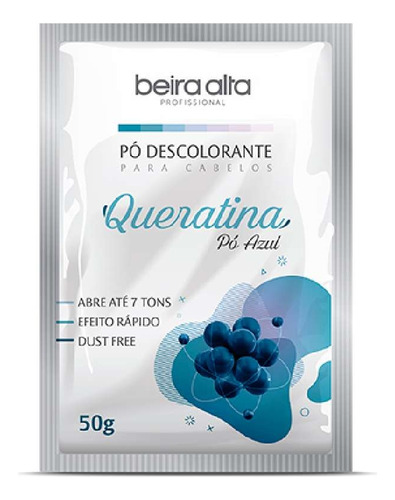  Po Descolorante Queratina Beira Alta 50g Tom branco