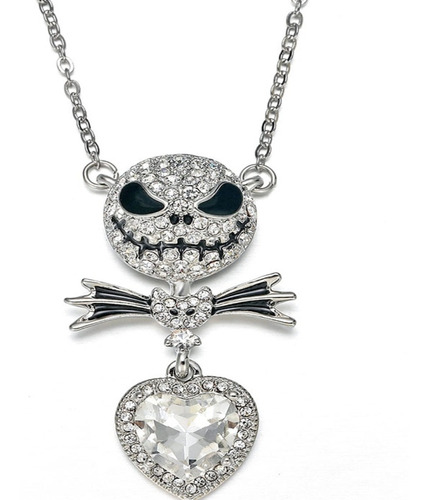 Collar Ajustable Con Corazon Jack Skellington Kawaii 