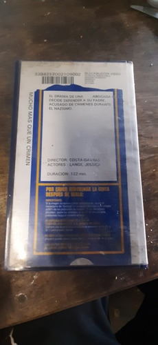 Antigua Caja Blockbuster Vhs Con Vhs De Regalo