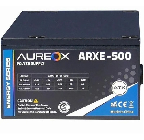 Fuente De Pc Aureox 500w Arxe-500 Sata Cooler Atx