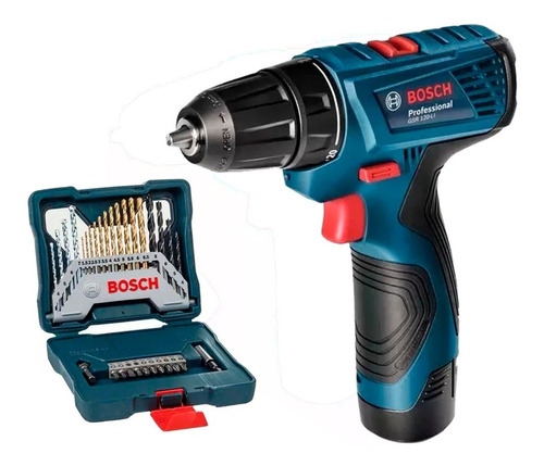 Taladro Atornillador Bosch Gsr120 Li 12v Litio Mas 30 Mechas