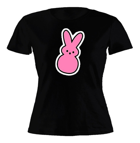 Remera Mujer Algodón Lil Peep Bunny Conejo Rosa