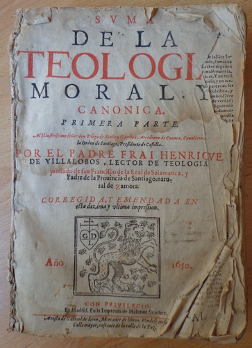 Suma Teologia Moral Canonica 1650 Religion Antiguo 