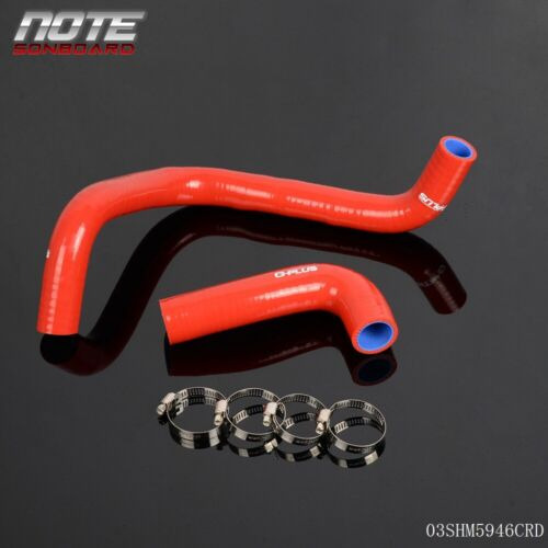 Fit For Kawasaki Zl 600 1986 Red Silicone Coolant Radiat Oad