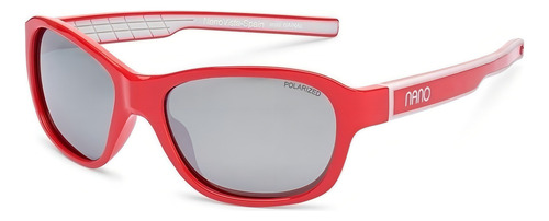 Oculos Solar Nano Vista Baikal Ns65620 Vermelho 8 A 12 Anos Lente Prata