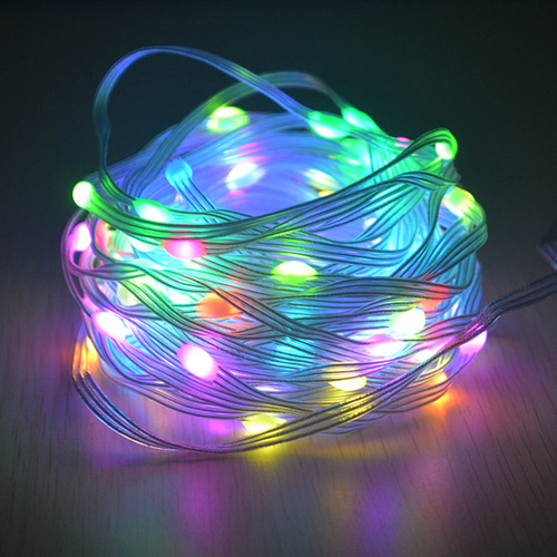 Cadena De Luces Led O Led De 7 Colores Rgb Bluetooth String