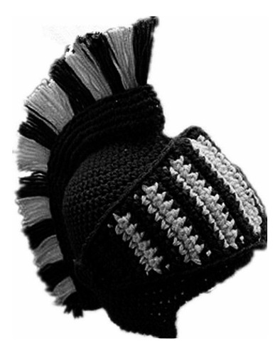 (bk) Engraçado Chapéu De Malha Com Capacete Roman Knight Con