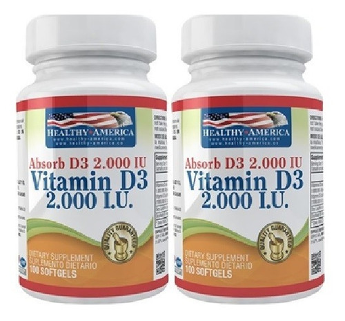2 Vitamina D3 2000 Iu 100 Sof - Unidad a $720