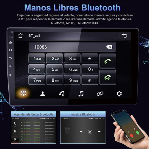 Radio De Coche Android 10 Con Pantalla Táctil De 10,1 , 2+32