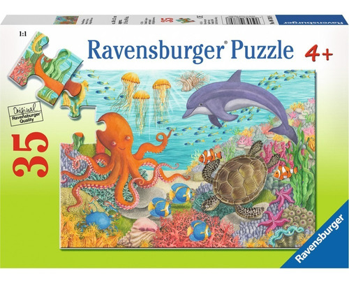 Rompecabezas Ravensburger Amigos Del Océano 35 Piezas