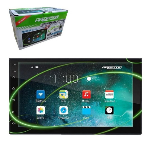 Pantalla Krypton K-771and Mirrorlink Android Bt Usb 16 Gb