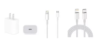 Cables 1+2m Y Adaptador Original Para iPhone 11 Pro Usb C