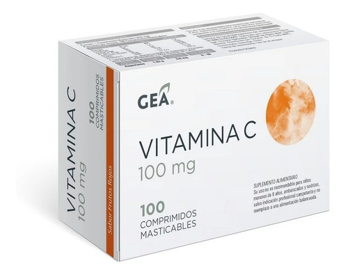 Gea Vitamina C 100 Mg 100 Comprimidos Masticables