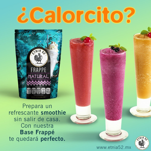 Imagen 4 de 7 de Frappé Base En Polvo Varios Sabores, Etnia 52 - 1 Kg