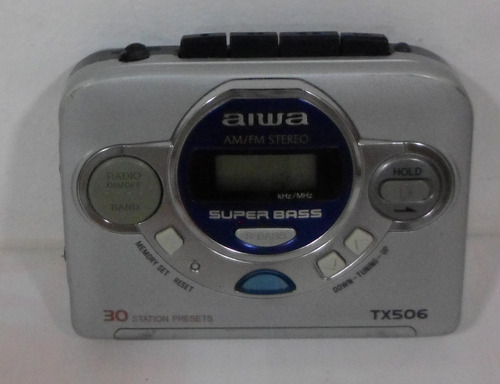 Aiwa Vintage Walkman Stereo Super Bass Radio Display Retro