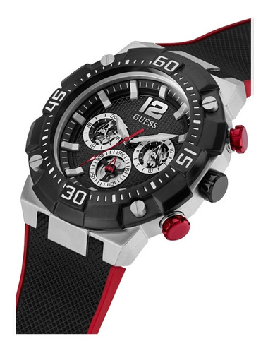 Guess Reloj De Cuarzo De Acero Inoxidable Para Hombre Con Co Color de la correa Negro