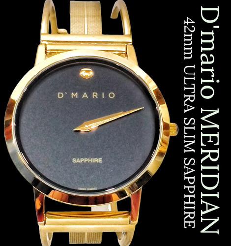 D'mario Meridian Sapphire 42mm Ultra Slim 