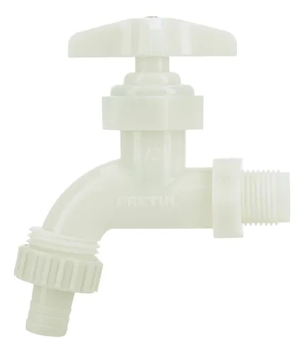 Llave Terminal Para Jardín Plástica 1/2 Pretul