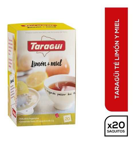 Té Taragüi Placeres Limón & Miel