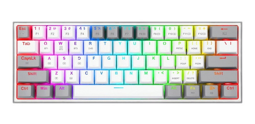 Teclado Gamer Mecanico Redragon Fizz Pro White Rgb- Revogame