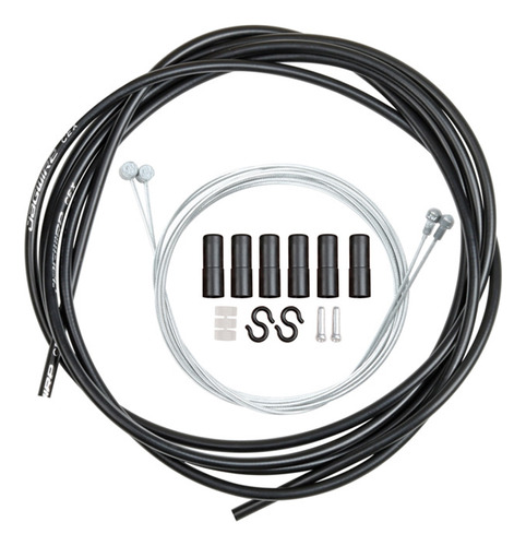 Juego De Cables Y Carcasas De Freno Universales Black Bike