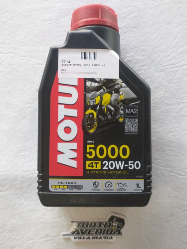 Aceite Motul 5000 20w50 4t Moto Avenida