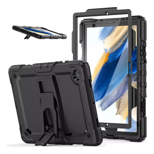 @ Funda For Galaxy Tab A8 X200 X205 10.5 Anti-impacto Negra