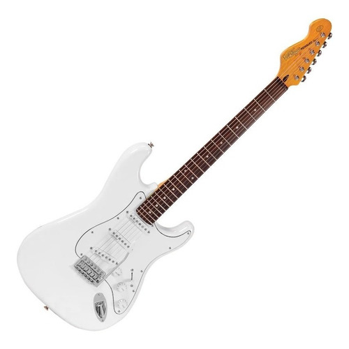 Guitarra Vintage Stratocaster Reissued V6jmh Olympia White Orientação da mão Destro