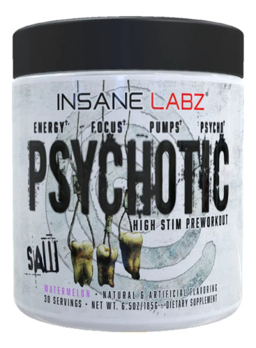 Pre Entreno Psychotic Saw Series Insane Labz 30 Serv Watermelon