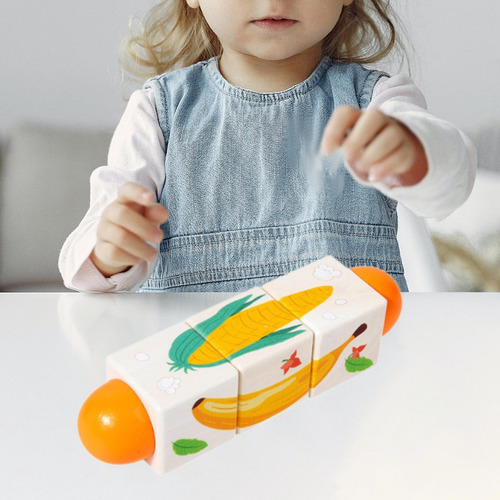 Twist De Madera Toy Brain Teaser Padre Frutas Verduras