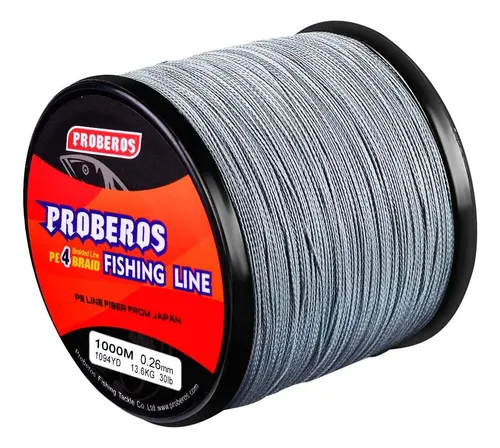 Línea De Pesca Trenzada Superpower 4 Hilos Fuerte