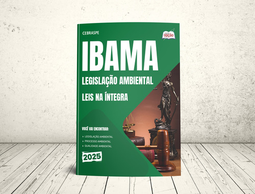 Apostila Ibama 2025 - Leis Na Íntegra - Legislação Ambiental - Editora Opção