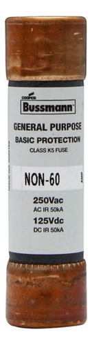 Bussman Fusible One Time Clase H 250v 60 Amps Non-60