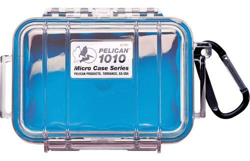 Pelican 1010 Micro Case (clear Blue With Colored Lining)