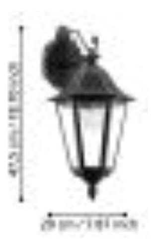 Apliqué De Pared Navedo Acero Exterior 1x60w E27 Cod.93456