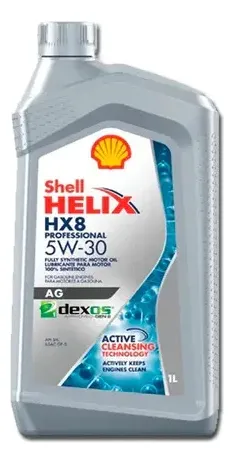 Aceite Shell Sintético Helix Hx8 Prof Ag 5w-30 4 + 3 Litros