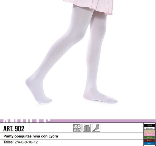 Imagen 2 de 8 de Promo Media Panty Colegial Ultra Opaca Nena Cocot 902 Oferta