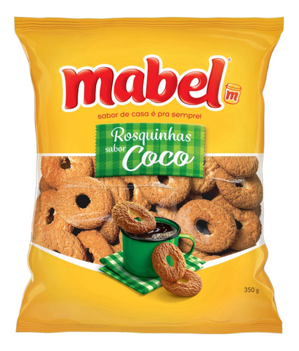 Biscoito Rosquinha Coco Mabel Pacote 350g