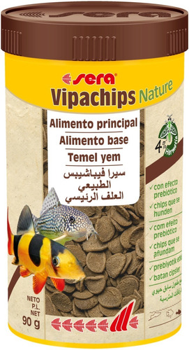 Alimento Peces De Fondo Vipachips Nature 250ml 90gr Acuarios
