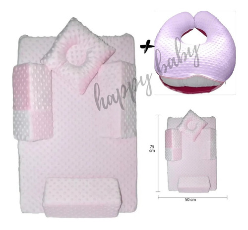 Mega Combo Colchoneta Antirreflujo Para Bebe +cojín Materno 