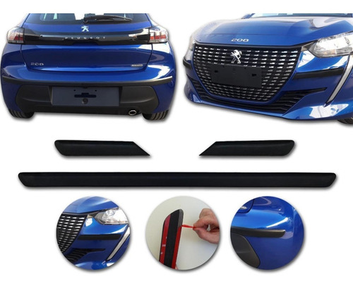 Accesorios Peugeot 208 2020 Protector  Paragolpes Kenny M3