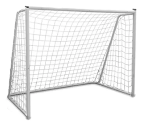 Arco De Futbol Niño Metalico 120x80 Cm. Con Red Blanco