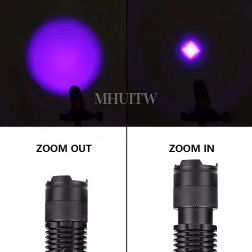 Lámpara Led Uv Ultravioleta 395nm Linterna Táctica Billetes
